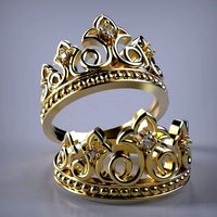 Crown ring | 3D