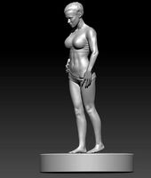 beutiful muscle female | 3D
