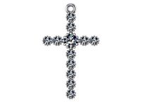 classic diamond cross | 3D