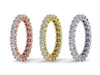 Diamond Eternity Ring 3d model many sizes | 3D