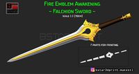 Fire Emblem Awakening Falchion Sword - Weapon Cosplay | 3D
