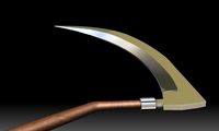 sickle for 3D printing Cosplay | 3D