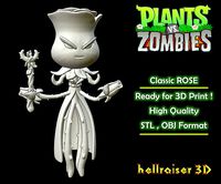 Plants vs Zombies - Classic Rose | 3D
