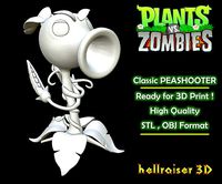 Plants vs Zombies - Classic Peashooter | 3D