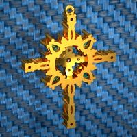 Jewellery cross STL 3D Model