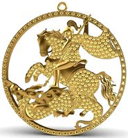 Saint George pendant | 3D