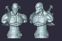 Kratos God of War Bust | 3D
