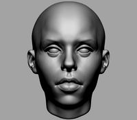 Base Female Head v3 | 3D