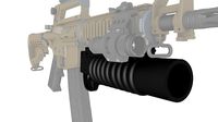 M203 Grenade Launcher | 3D