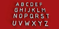 GOST font uppercase and lowercase 3D Letters STL FILE | 3D