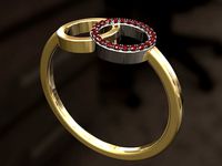 Ring with two wheels | 3D