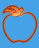 cookie cutter apple | 3D
