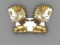 Persian columns pendant | 3D