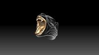 Panther Macabre Ring | 3D