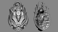 Seth pendant | 3D