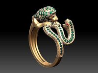 Lion VS Snake ring | 3D