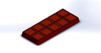 Chocolate Bar Keychain Charm  | 3D