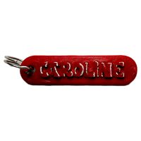CAROLINE Personalized keychain embossed letters | 3D