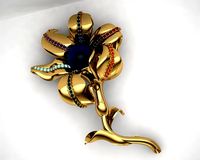 Flower pendant 3D printing model | 3D