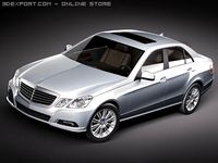 Mercedes E class 2010 sed mid 3D Model