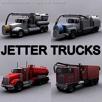 Jetter Trucks collection 3D Model