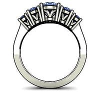 Oval five stone ring