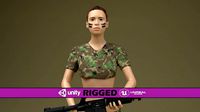 Girl Soldier Character Rigged PBR