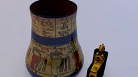 Osiris Statue and Vase
