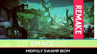 Stylized Free Swamp art game Unity asset pack