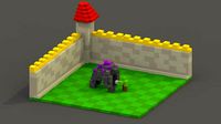 Clash Royale Voxel Scene