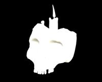HIE Clean Skull Candle D180309