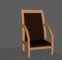 chair 3dmodel obj fbx mb