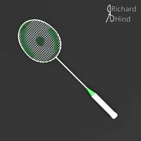 Green Badminton Racket