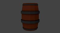 Low poly barrel