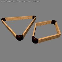 Billiard Ball Racks 3D Model
