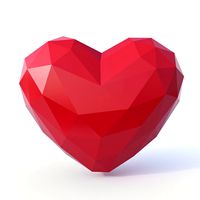 Heart Symbol Low Poly