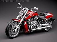 Harley Davidson VRod Muscle 3D Model
