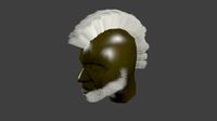 Hairstyle albino Iroquois