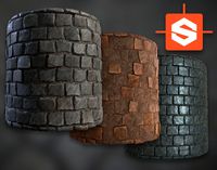 Procedural PBR Cobblestone Textur