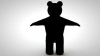 3D Model Teddy Bear Character