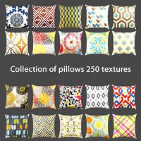 Colection of pillows 250 textures