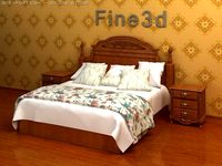 Antique08Bed063 3D Model