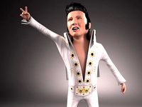 Elvis Presley The King Cartoon