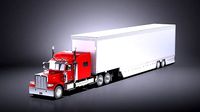 Peterbilt 389 Sleeper Cab Trailer 2017 VRAY