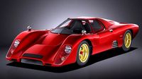 Mclaren M6GT 1969 24h lemans race car VRAY