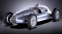 Auto Union Type D 1938 race car