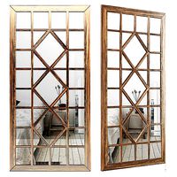 Rectangular Ivory Accent Wall Mirror LRKM2415