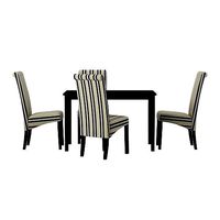 Solomon Dining Set with 4 Chairs