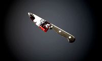 Bloody Metal Knife Atlas Decal PBR Texture