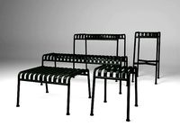 Palissade Ottoman and Table and Bar Stool and Stool and Bench